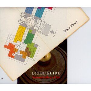 1980 National Gallery of Art Museum Guide, includes 2-sided floor plan insert!